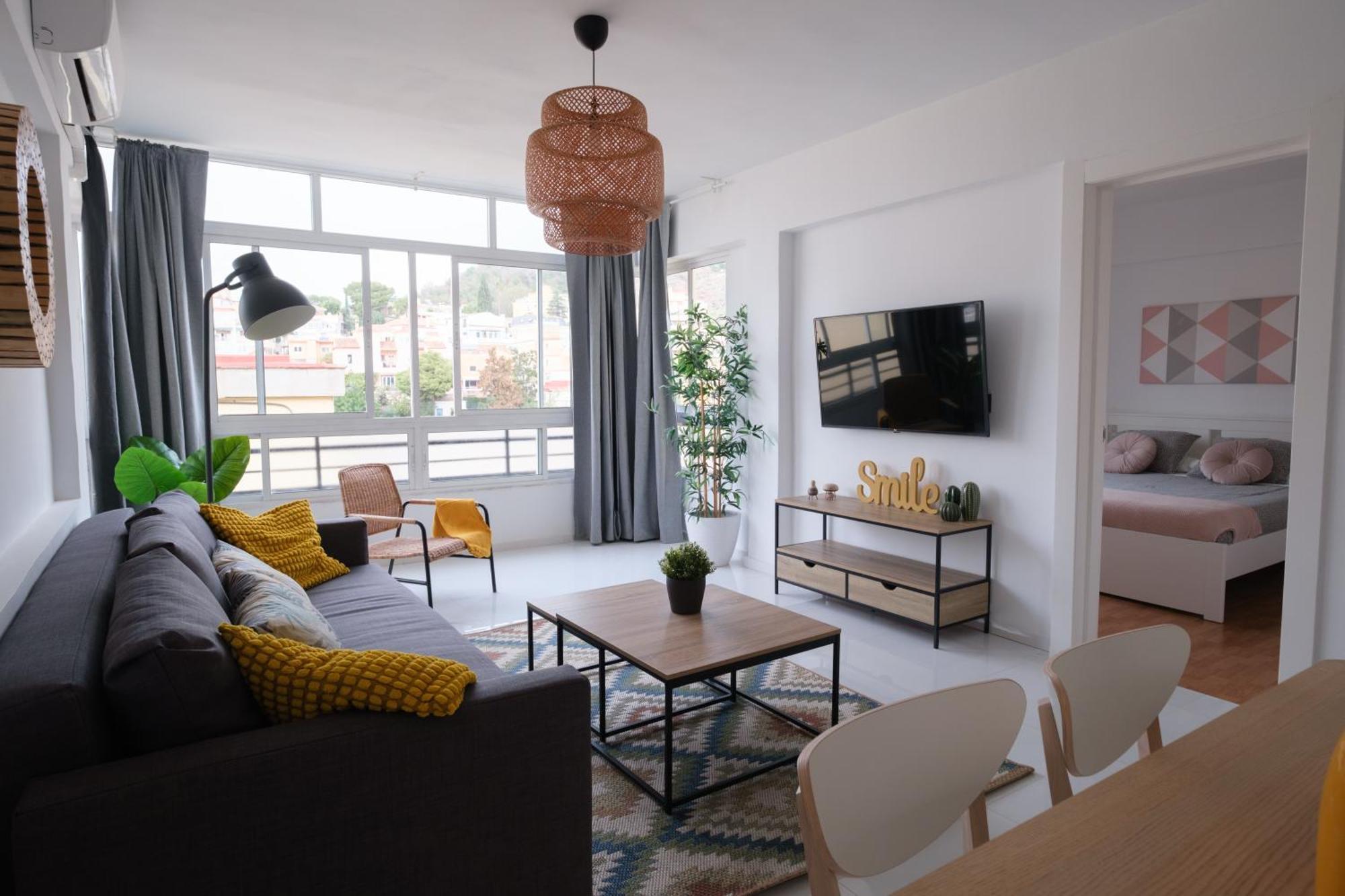 Wonderful Central Apartment Panoramics Views Wifi Malaga Bagian luar foto