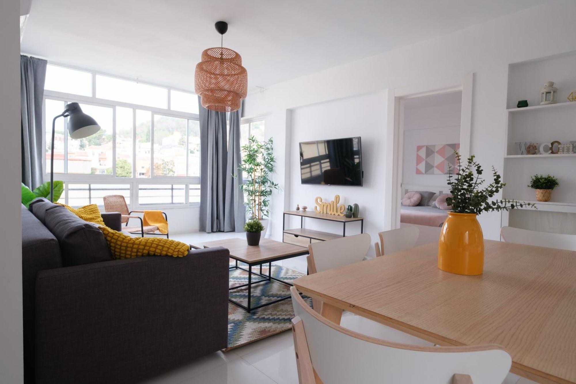 Wonderful Central Apartment Panoramics Views Wifi Malaga Bagian luar foto
